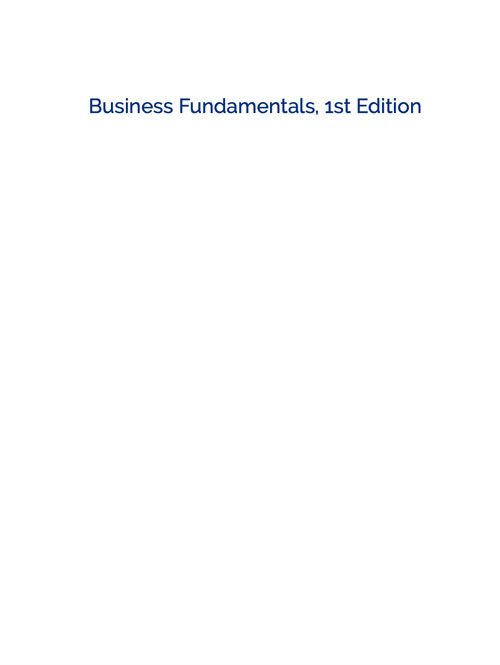 Business Fundamentals